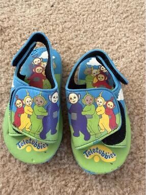 Teletubbies Sandals Toddler Kids Shoes Adjustable Size Television Unisex